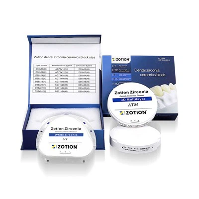 قرص زركونيا Cad Cam 98 مم 95 مم 71 مم زركونيا الأسنان فارغة
