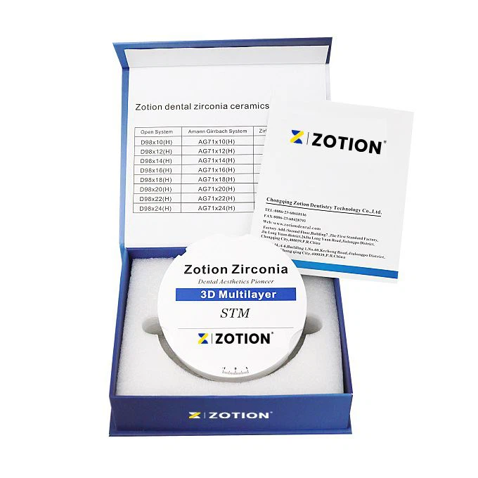Dental Multilayer Inlab System Zirconia Ceramics Block