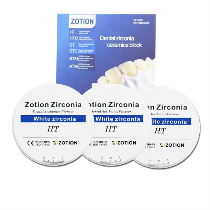 HT White Color zirconia Block